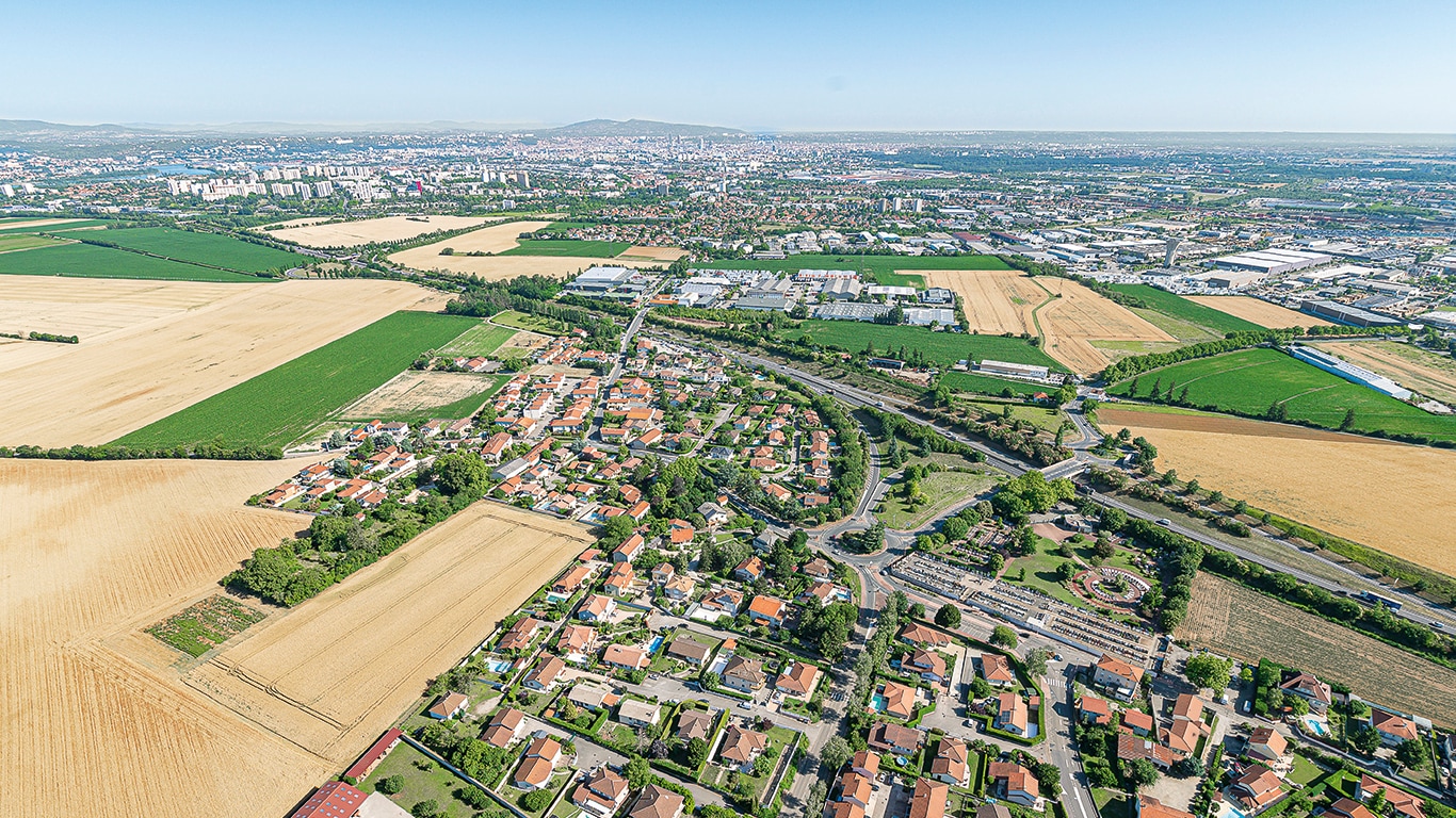Top view of the city Top view of the city