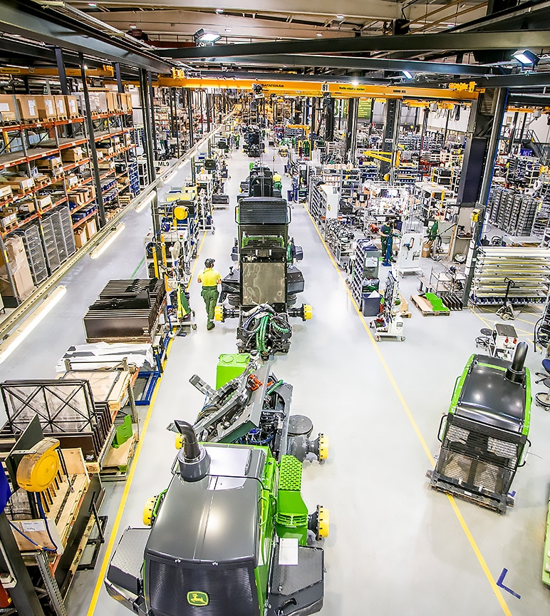 La chaîne de production de l’usine Joensuu Finlande