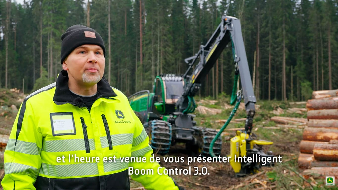 Intelligent Boom Control 3.0 pour les John Deere Abatteuses