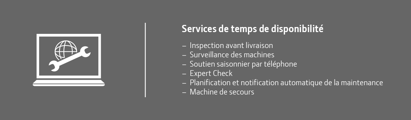 Services d’amélioration du temps de fonctionnement